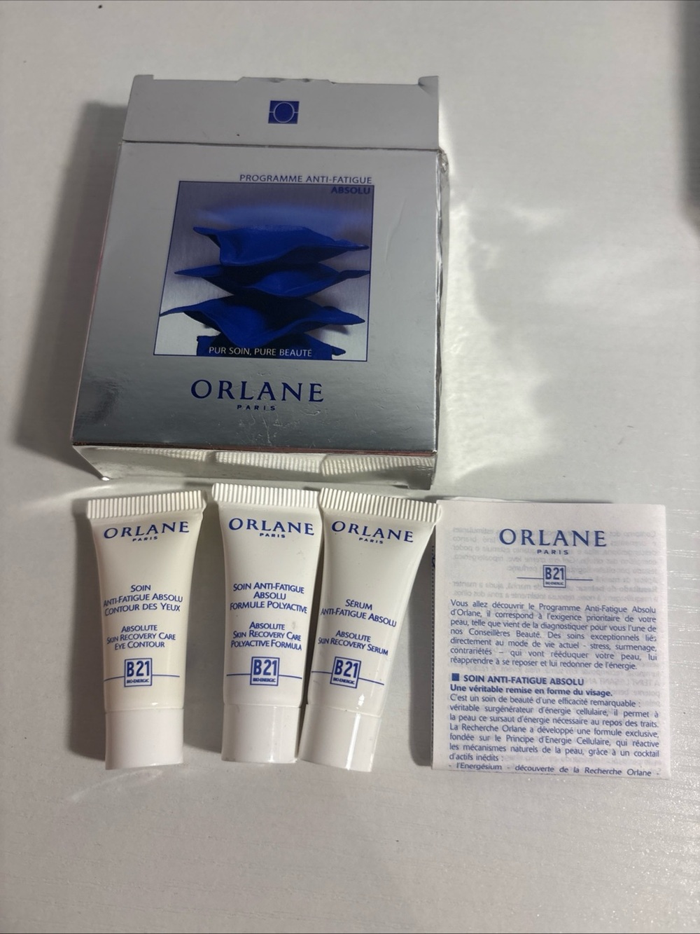 Orlane Paris Absolute Skin Care Recovery Eye Contour 3x3ml =9 mL NEW.